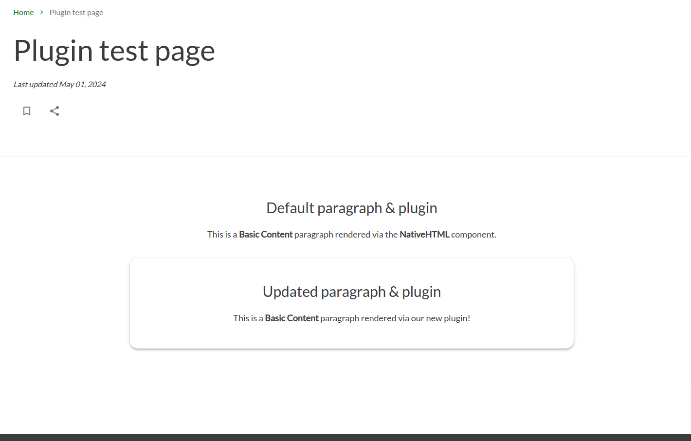New field rendered on the frontend